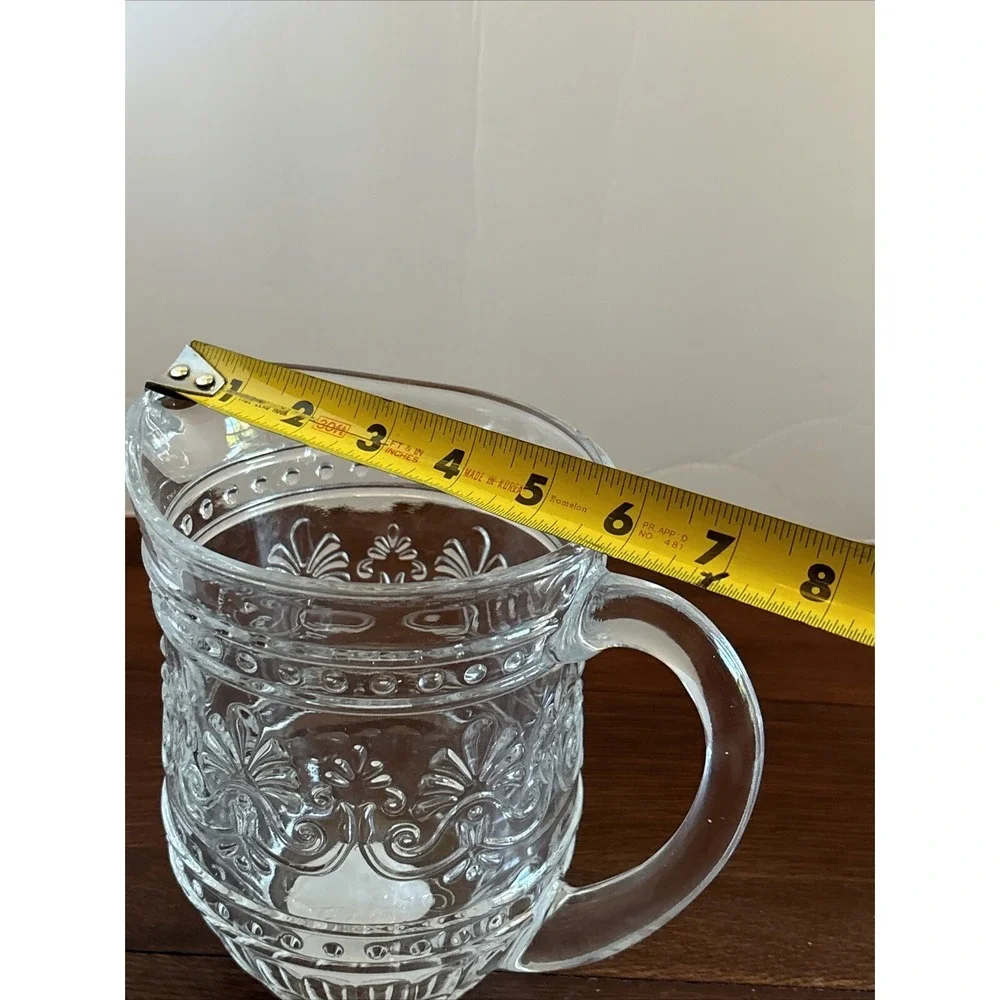 The Pioneer Woman Cassie Clear Embossed Pitcher 44‎ oz Special Edition